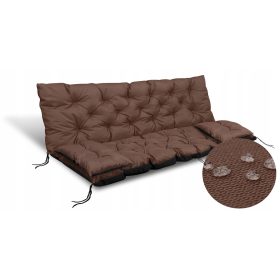   Gugalni set vrtnih blazin 180x60x50 cm za vodoodporno gugalnico, rjava