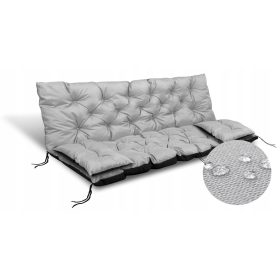   Vrtna garnitura blazin 150x60x50 za vodoodporno gugalnico, svetlo siva