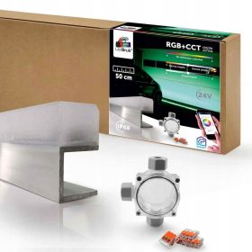 Svetilka LED trak LedBruk-Line ALU IP68 RGB+CCT 0,5m