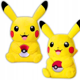   Pikachu Velika Mehka Maskota Pokemon Plusz 40 cm + Pokeball Za Crkljanje