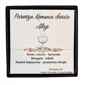 ELEGANTNA KOMUNIJSKA ZAPESTNICA Z KAMNI