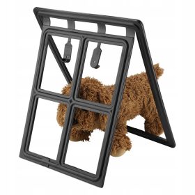 FURTKA KLAPA ZA VRATA 46 x 35 cm ČRNA