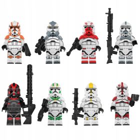 8 kosov Star Wars Kocke Stormtrooper Clone Squad