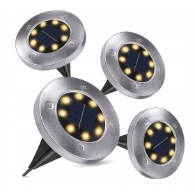  Solarna svetilka, srebrna, 13,5 cm, 4 kosi.