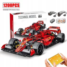 Kocke Bolid Formula F1 Rdeče 1200 kos TECHNIC