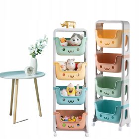   Kolorasti regal za igrače Gockowiak, večbarven, 26 x 39,5 x 124 cm