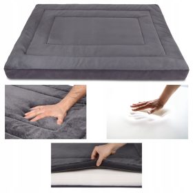    Extrasen ortopedska pasja postelja, odtenki sive, 130 cm x 90 cm