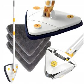 MOP OBROTOWY 360 STOPNI Z MIKROFIBRĄ