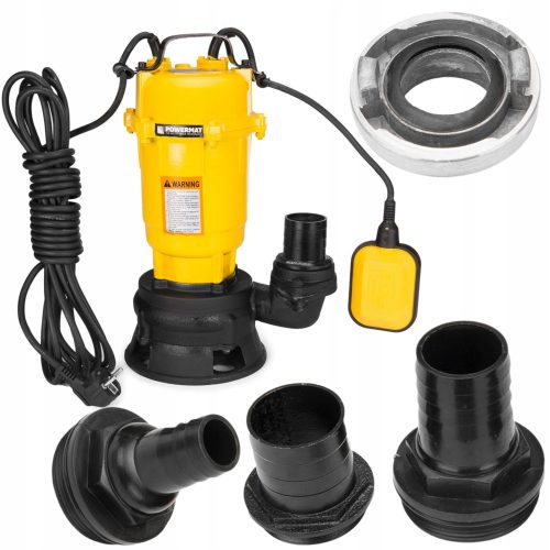 Potopna črpalka Powermat za greznično vodo z drobilnikom Float 750W 25000 l/h