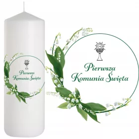   Sveča za obhajilo Komunijna Namizna Dekoracija Konfirmačna Sveča 25cm