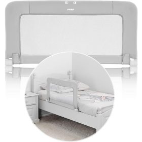   Posteljna ograja za otroško posteljo Reer ByMySide 100x50 cm siva