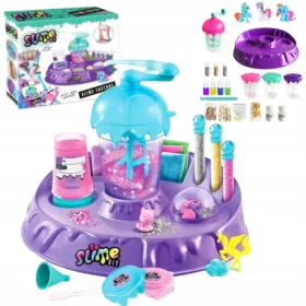   SLIME FACTORY Z BLEŠČICAMI ZA USTVARJANJE VELIKEGA KOMPLETA SO GLUTY