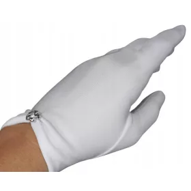 Obhajilne rokavice z srebrno rožo