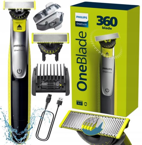 Philips OneBlade 360 Golarka do Golenia i Trymowania Zarostu