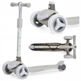   Trikolesni skiro za otroke z LED lučkami Blackwheels, zložljiv in stabilen