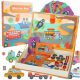 Magnetna knjiga Puzzle na magnet Pojazdi 66 kos