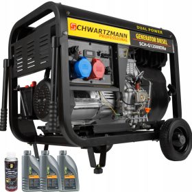   Prenosni trifazni generator Schwartzmann SCH-G12500DXe, 10.000 W, dizelsko gorivo