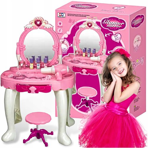 Otroška toaletna mizica Glamour Mirror Princess Dream