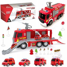 VELIKI GASILSKI AVTOMOBIL ZA VODO Z ZVOČNIMI EFEKTI