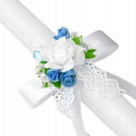   DEKORATIVNI OKRASEK ZA KRST, OBHAJILO, OBLEKA ZA DEKLICO, PREVLEKA ZA SVEČO