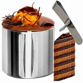   Visokokakovostni tortni obod za torte z visokim robom 17 cm, iz nerjavečega jekla