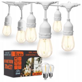 Girlanda vrtna svetilka Smartled 1000 cm, bela