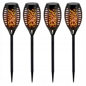  SuperLED solarna svetilka, črna, 78 cm, 4 kosi.