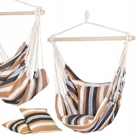 Viseči vrtalni ležalnik Springos® 130x100 cm, do 150 kg