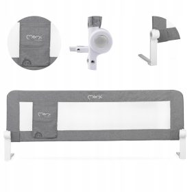   Zaščitna ograja za posteljo MoMi LEXI, 148 x 43 cm, temno siva