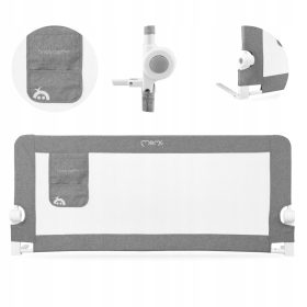 Zaščitna ograja za posteljo MoMi LEXI XL, temno siva