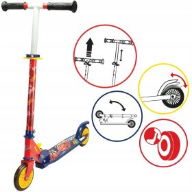   DVOKOLESNI SKUTER AVTA CARS ZLOŽLJIV Z NASTAVLJIVIM VOLANOM IN NOŽNO ZAVIRO