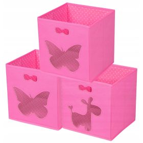   Zabavni komplet treh škatel za igrače z dvema metuljema in eno opico