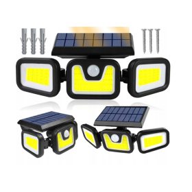   Močna sončna LED zunanja ulična svetilka 3v1 148 W 6000 lm