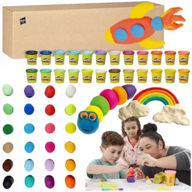   PLAY - DOH Mega set 24 cevi 2kg ORIGINALNA playdoh za ustvarjanje

 Mega set 24 cevi s čistilno pasto PLAY DOH za ustvarjanje
 Vsebuje 24 različnih barv za ustvarjanje raznolikih oblik
 Zagotavlja 