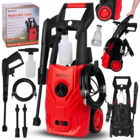   MalTec Profesionalni Visokotlačni Čistilnik 120 Barov 1400 W + Pištola Nastavljiva Sulica + Turbo Tlačni Čistilnik Komplet