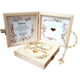  Spominek obhajilo + KOMPLET z graviranim rožnim vencem