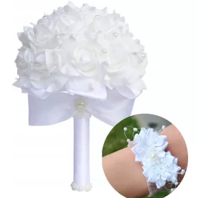 udovit šopek poročnih vrtnic + zapestnica za prvo obhajilo