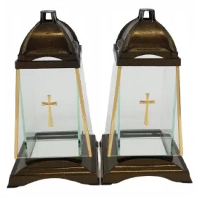 Znicz HK-44 ZLATA Z KRIZEM, komplet 2 kosov
