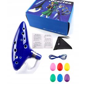  Okarina v C-duru 12SED-AC-001, keramično modra