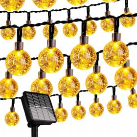   Solarna girlanda za vrtove 1000 cm 50LED svetilk za balkon | Dekorativna in ekološka girlanda za zunanje prostore. Idealna za okrasitev vrtov, balkonov in teras. Girlanda deluje na solarno energijo, k