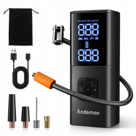   Električna kolesarska črpalka PRO 150PSI 8000mAh POWERBANK LED