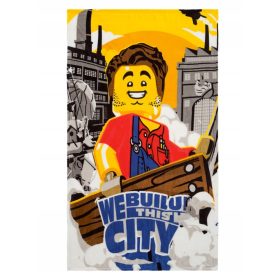   LEGO City Mehka Flisasta Odeja 100 x 150 cm - Rumena in Zlata