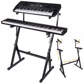    STOJALO ZA STATIV ZA TIPKOVE KLAVIRSKE ORGLE DVOJNO NASTAVLJIVO