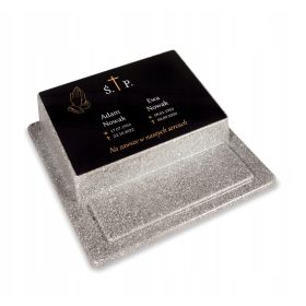    Plastični nagrobnik, manjša žara ali otroški spomenik s tablo s podatki