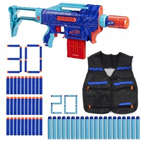   NERF ELITE 2.0 STORMCHARGE WILD EDITION SET + TELOVNIK + 30 ARTS