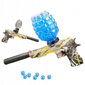   PIŠTOLA COLT AVTOMAT ZA GEL KROGLICE G930-3 SIVO-RUMENA GRAFITI