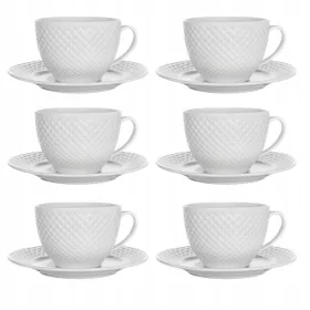   Elegantna porcelanasta skodelica za kavo DIAMOND 220 ml - 6 kosov