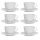 Elegantna porcelanasta skodelica za kavo DIAMOND 220 ml - 6 kosov