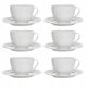 Elegantna porcelanasta skodelica za kavo DIAMOND 220 ml - 6 kosov