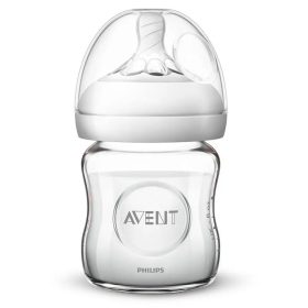   Steklenička za dojenčke Philips Avent Naravno Steklo 120 ml + duda